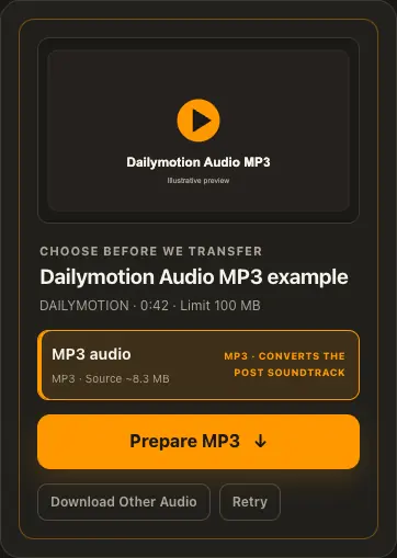 شاشة توضيحية لمنصة Dailymotion في الخطوة 2