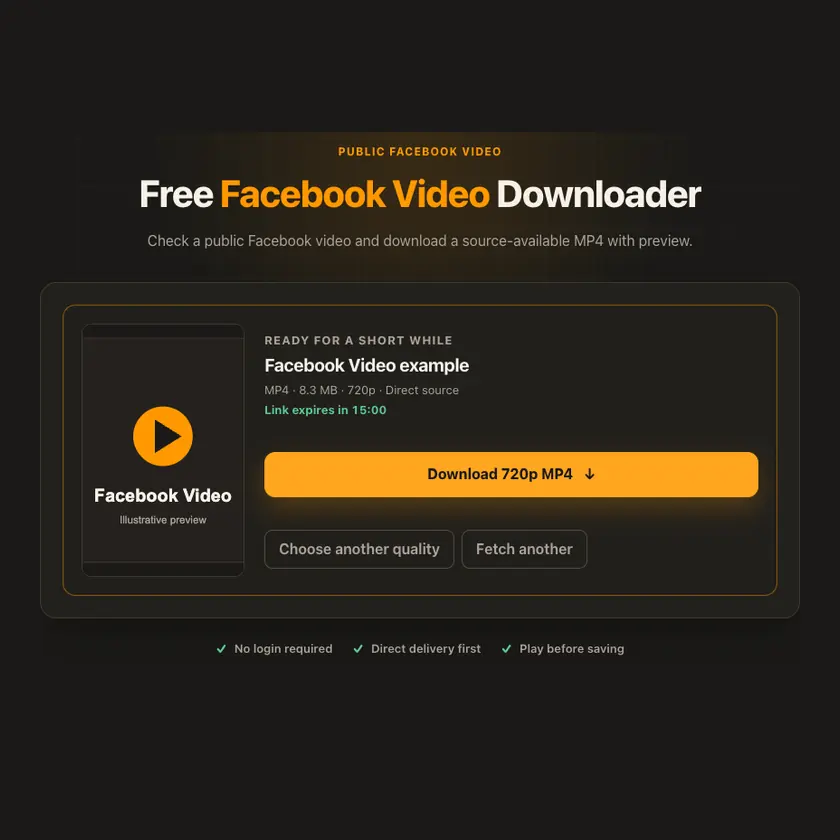 Download-Steuerung bei Facebook-Videos