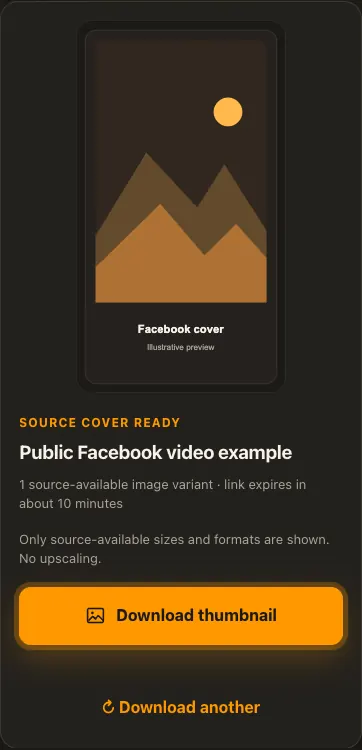 Illustrative Facebook screen for step 3