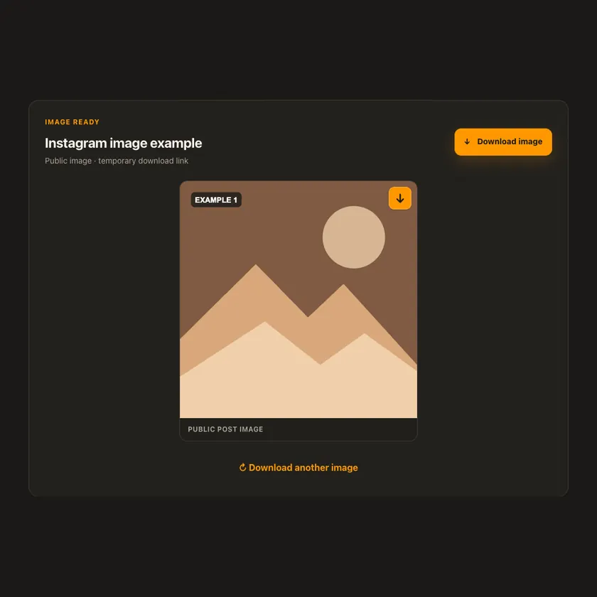 Preview: single image for Instagram Image