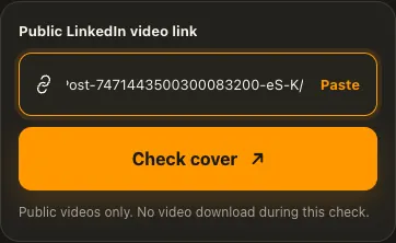 Illustrative LinkedIn screen for step 1