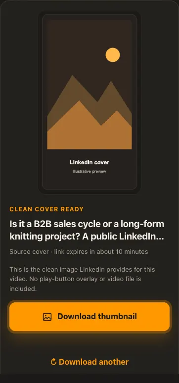Illustrative LinkedIn screen for step 3