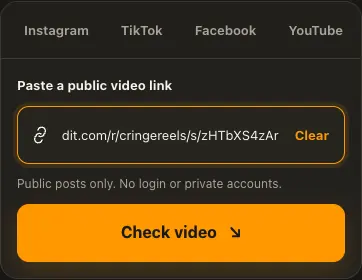 Illustrative Reddit screen for step 1