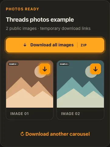 شاشة توضيحية لمنصة Threads في الخطوة 3
