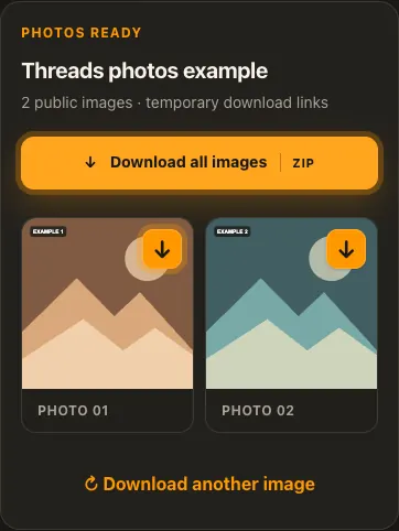 شاشة توضيحية لمنصة Threads في الخطوة 3