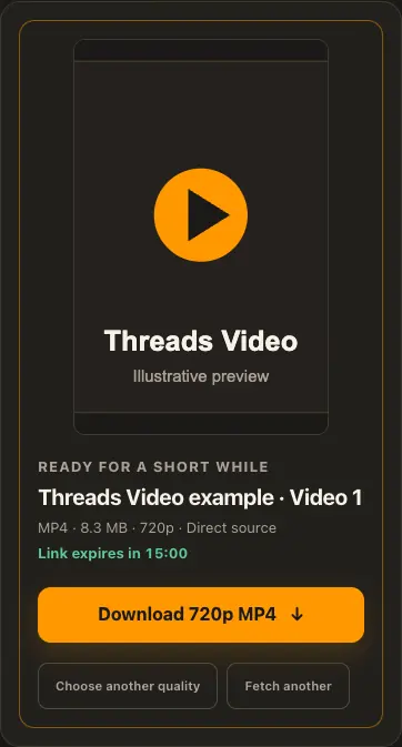 شاشة توضيحية لمنصة Threads في الخطوة 3