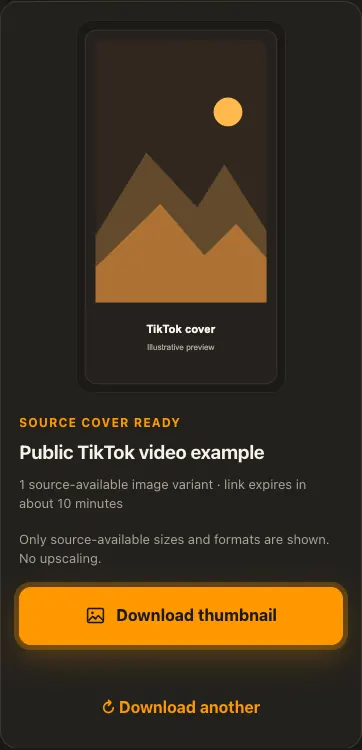 Illustrative TikTok screen for step 3