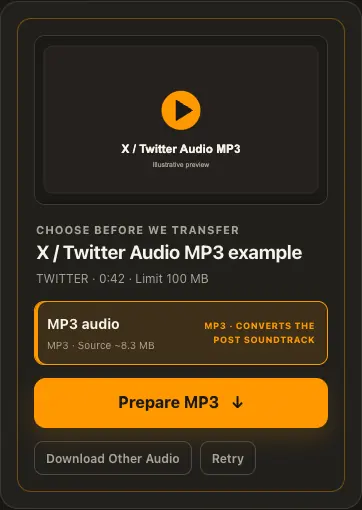 Illustrative X / Twitter screen for step 2