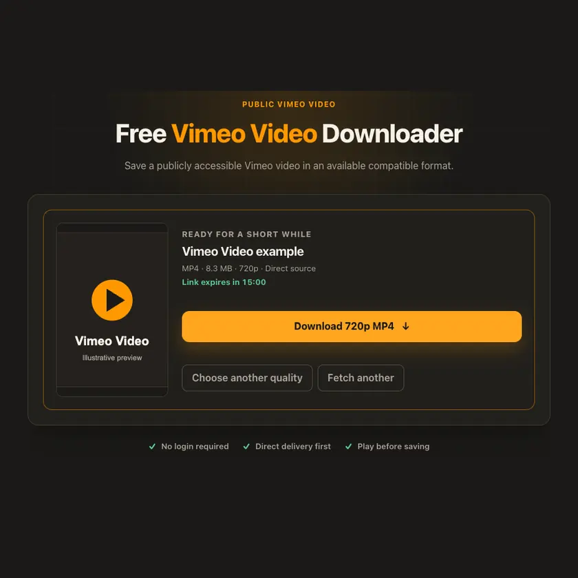 Download-Steuerung bei Vimeo-Videos