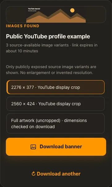 Illustrative YouTube screen for step 2