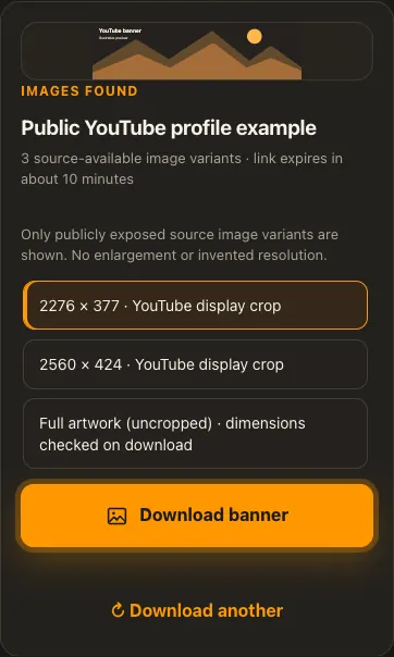 Illustrative YouTube screen for step 3