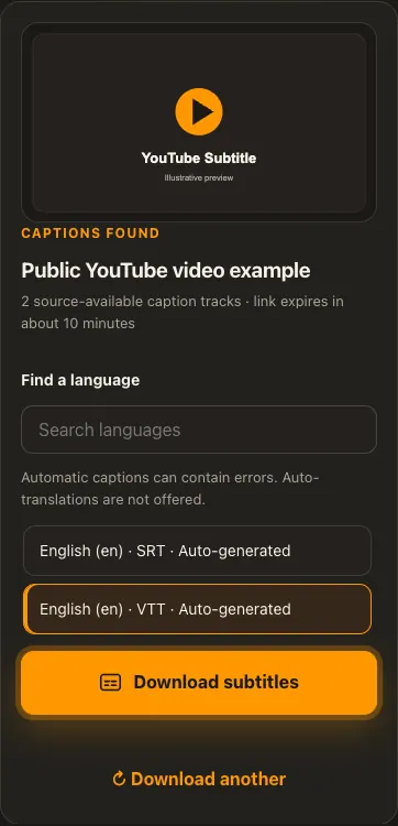 Beispielansicht von Schritt 3 für YouTube
