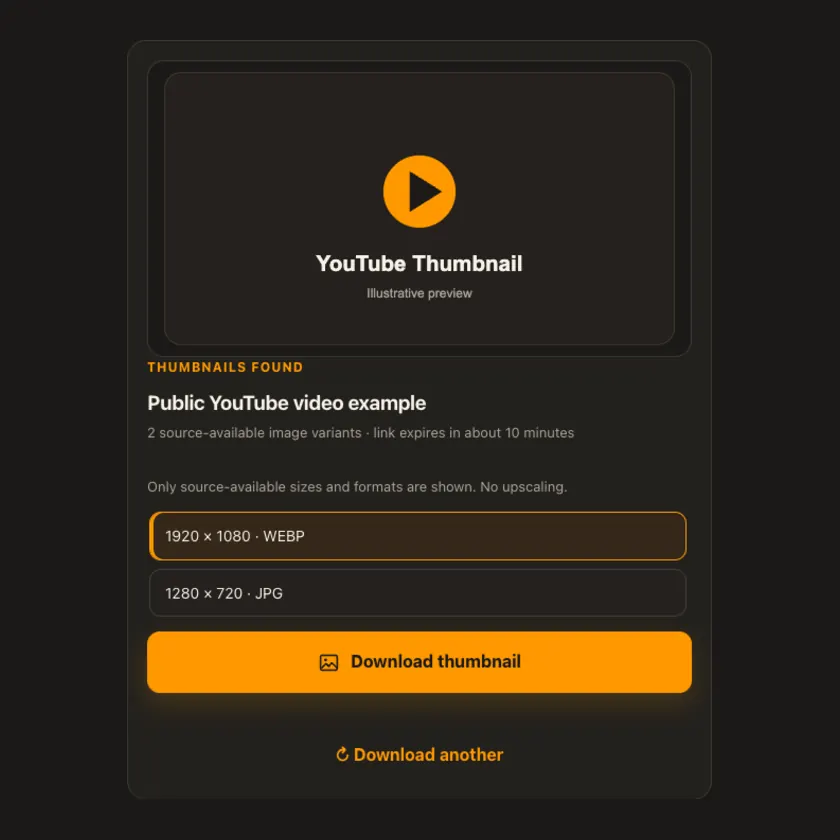 YouTube థంబ్‌నెయిల్ కోసం థంబ్‌నెయిల్ పరిమాణ ఎంపిక ప్రివ్యూ